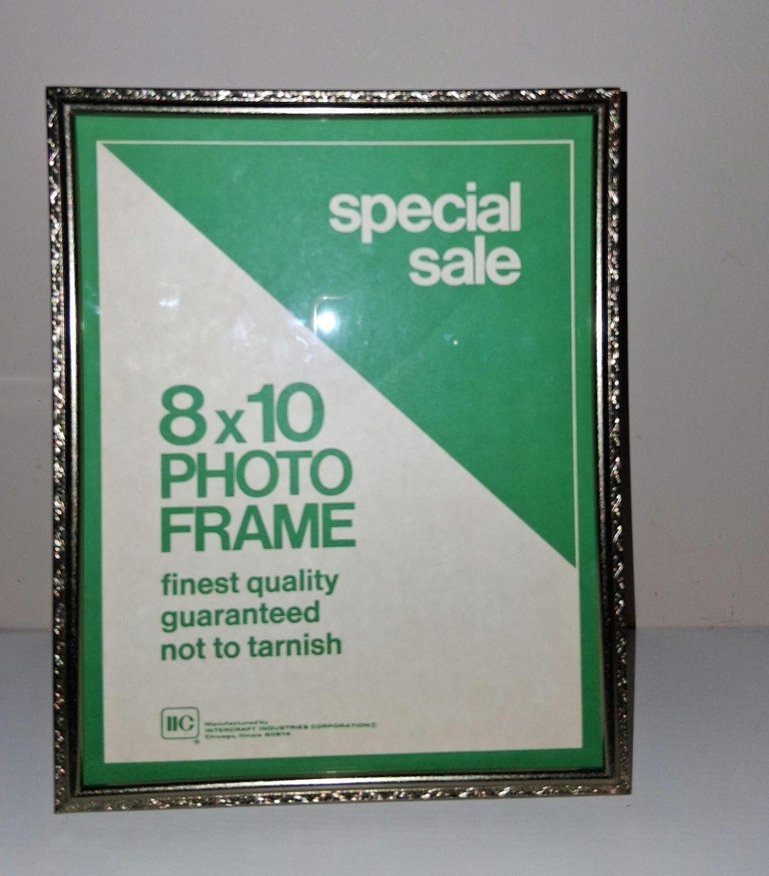 Vintage Intercraft Gold Tone 8x10 Photo Frame Ornate Metal Border Easel ...