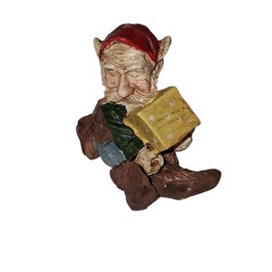 Vintage Vigor Pixie with Dice Mini Figurine 1.75" German Elf Gnome