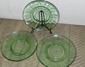 Uranium glass saucers