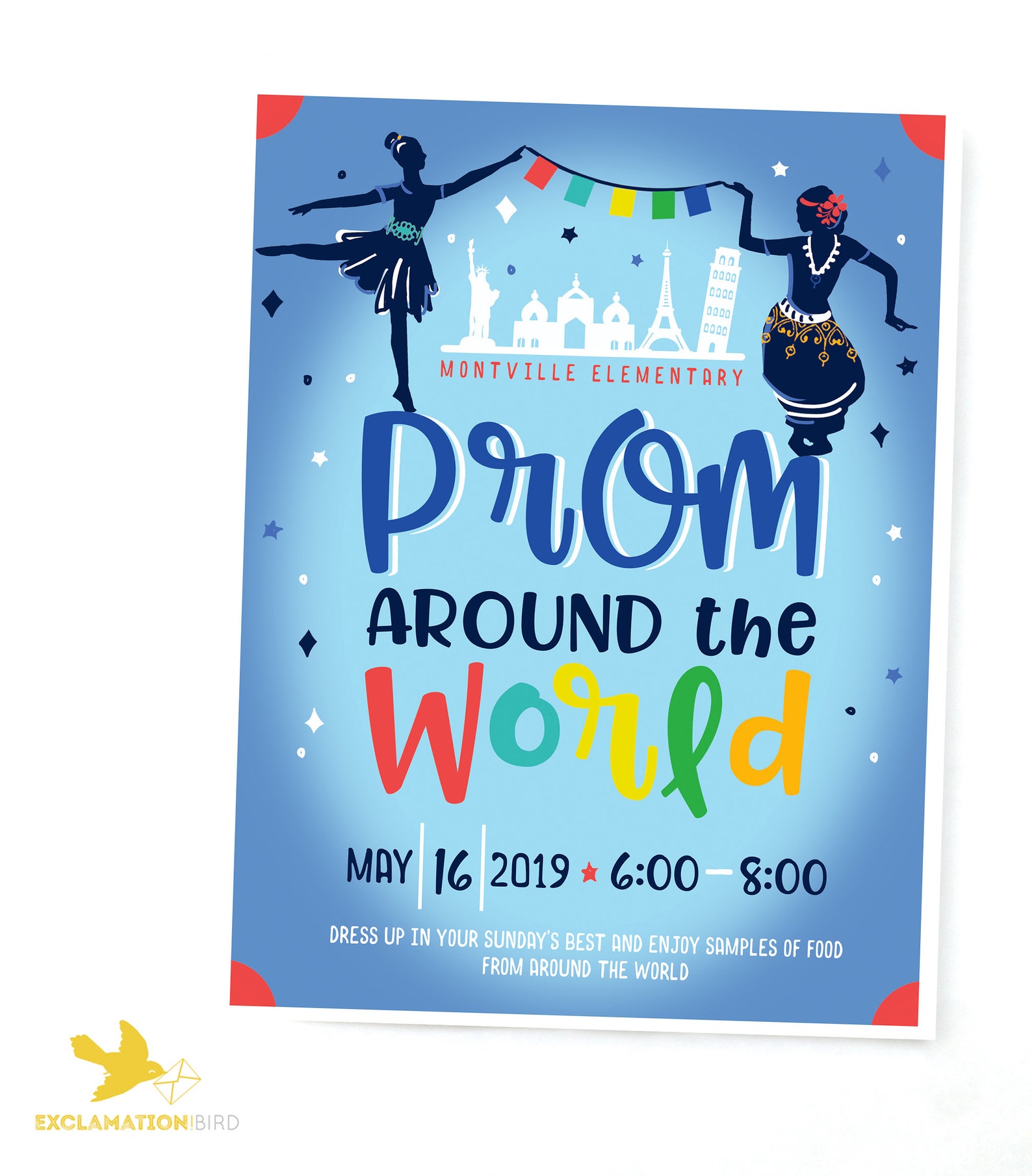 Prom Flyer, PTO Prom Flyer, School Prom Flyer, Kids Prom Flyer ...