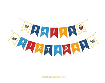 Chicken Happy Birthday Banner, Chicken Birthday Party, Chicken Party Banner, Chicken Banner, Happy Birthday Chicken