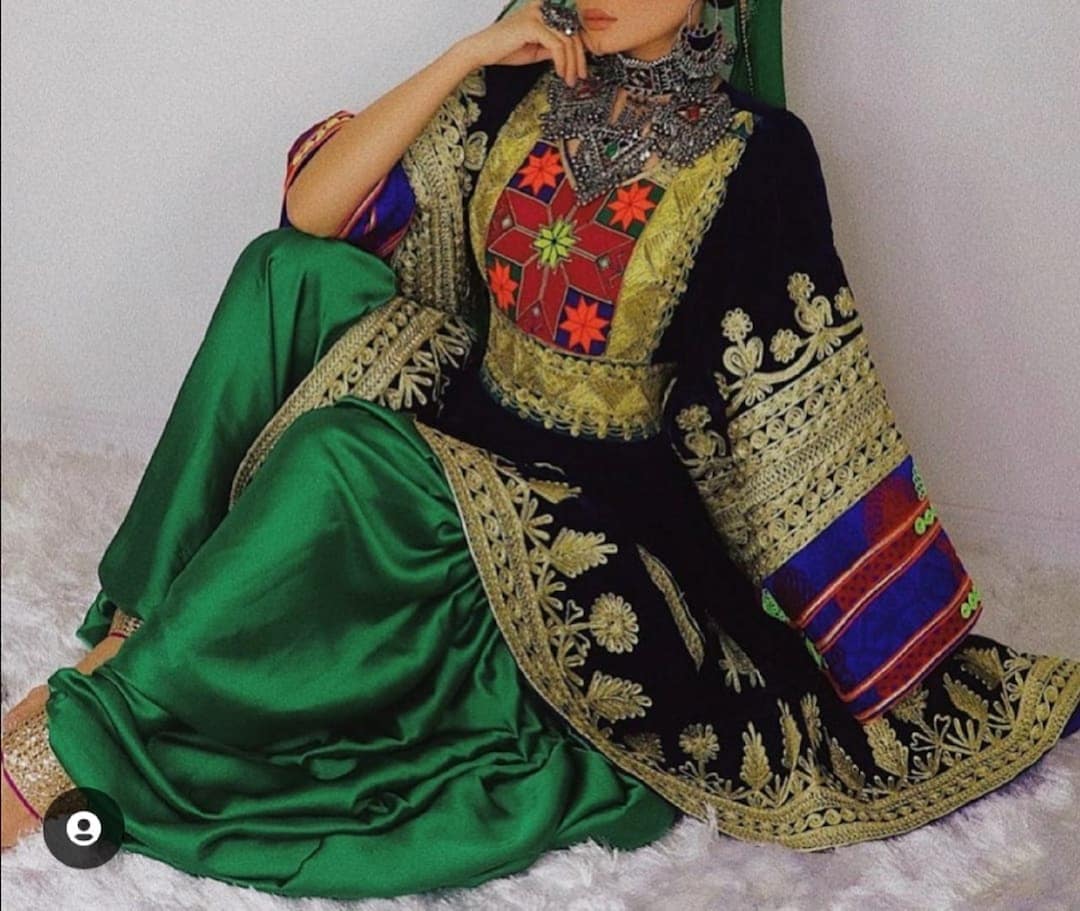Afghan Traditional Handmade Dress Afghan Kochi Dress Available Etsy UK
