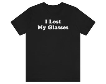 I Lost My Glasses, Can't See, Velma, Mystery, Shaggy, Halloween, Unisex Jersey Short Sleeve Tee