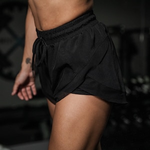 Charcoal Black Aesthetic Fit Compression Shorts