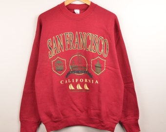 Vintage 90s San Francisco Sweatshirt Size L | vintage long sleeve oversized sweatshirt, vintage y2k sweater pullover, 80s graphic sweatshirt