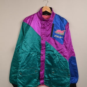 vintage colorblock outdoor jacket,unisex tracksuit,vintage windbreaker,vtg sportwear,windbreaker,track jacket,patterned jacket,oversized