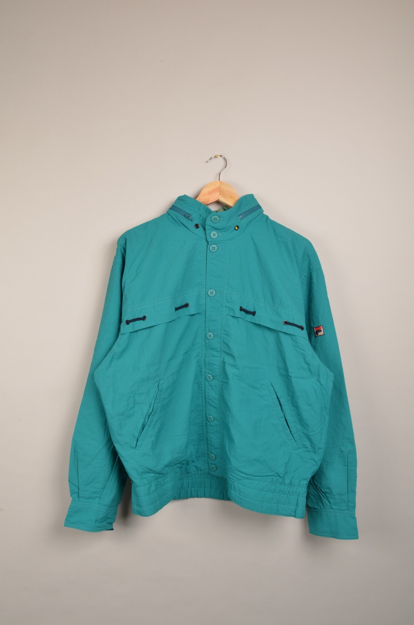 vintage fila blue jacket, fila windbreaker, vintage windbreaker, vintage jacket, vintage fila, fila sportswear, fila clothing