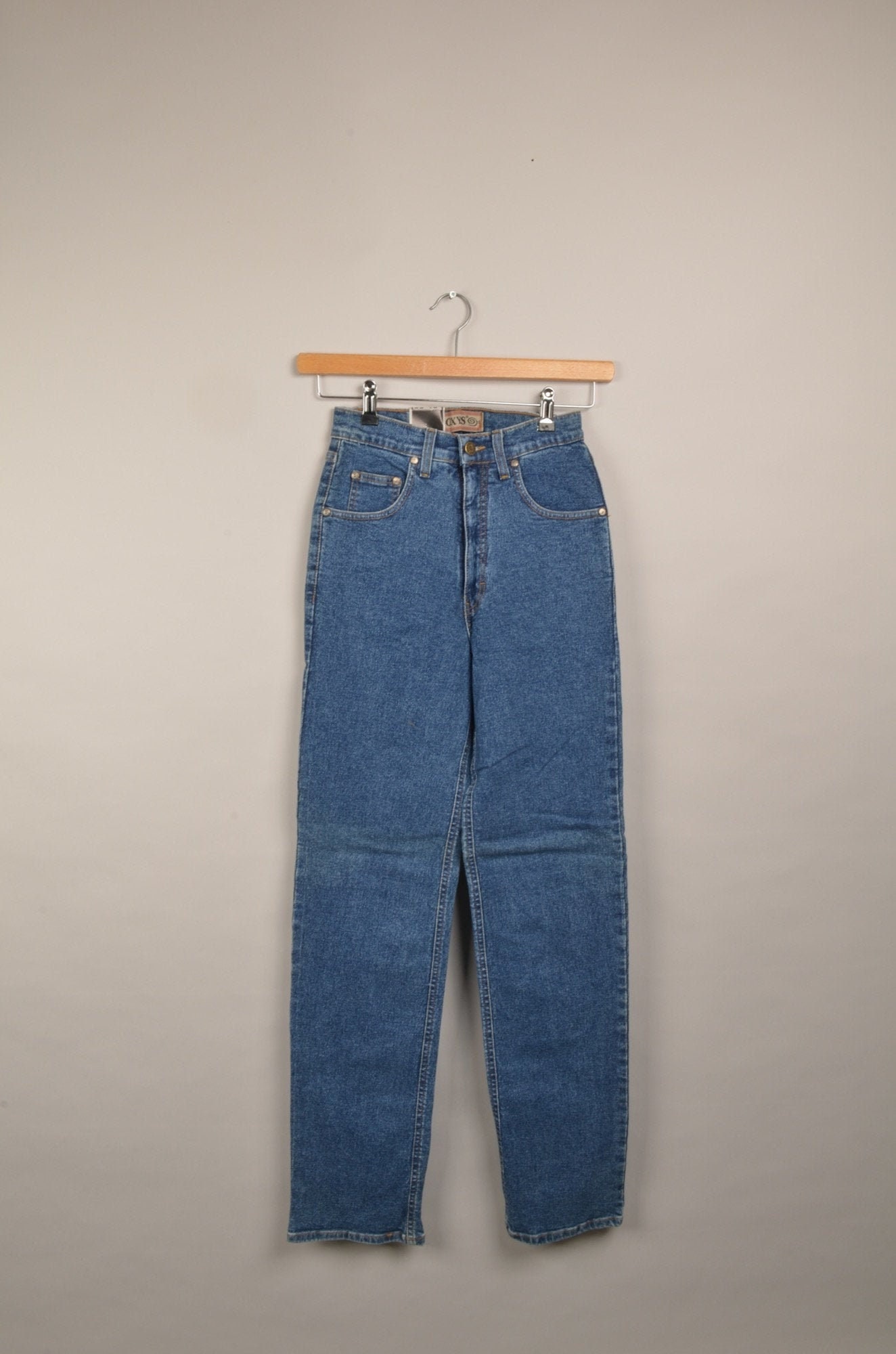 Vintage Jeans, Blue Flat Front, 70s Era, Size 38 X 30: A Cute Retro Pair of  Soft Dress Pant Style Jeans With a 39 Waist 