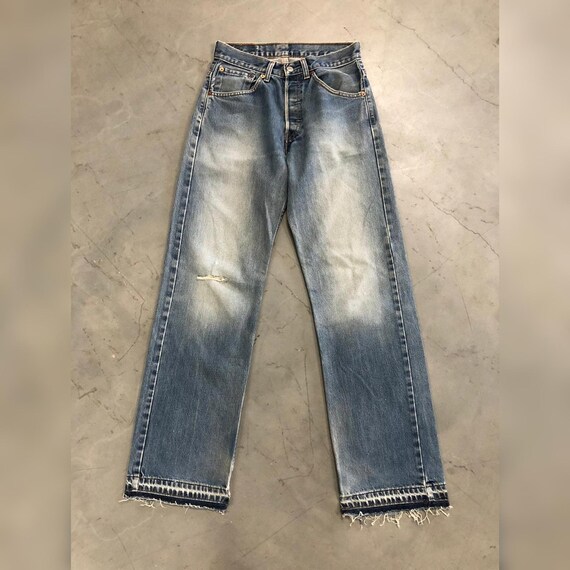 Vintage Rework Levi's 501 Light Blue Pantssize W28 | Etsy Australia