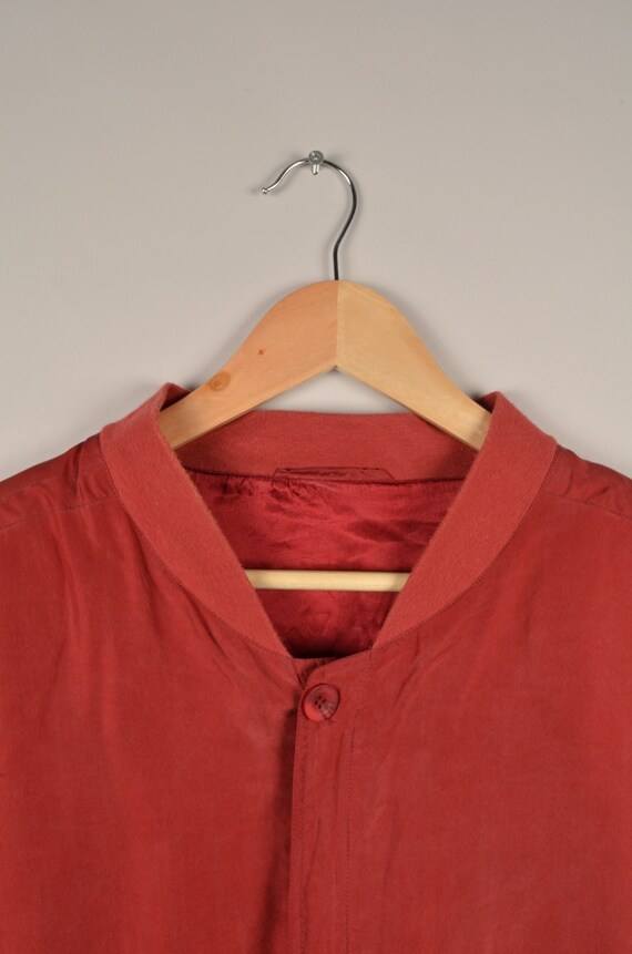 vintage silk bomber jacket, bomber jacket, silk b… - image 5
