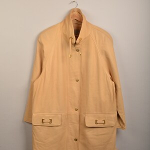 trench-coat vintage OFF White/crème, manteau vintage des années 90, manteau tendance Off White, manteau hippie, blazer des années 90, trench-coat vintage, veste vintage