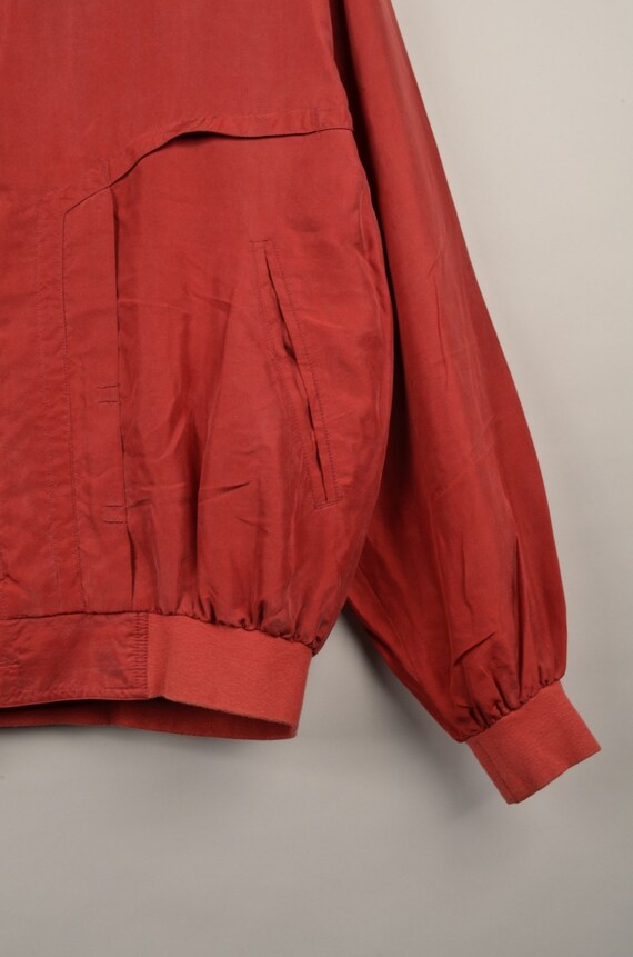 vintage silk bomber jacket, bomber jacket, silk b… - image 4