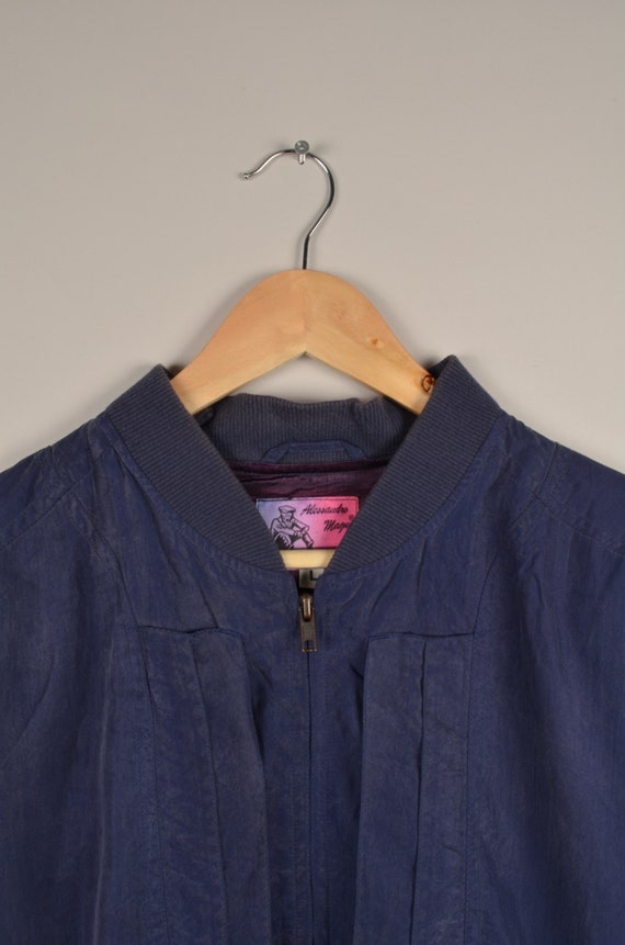 vintage silk bomber jacket, bomber jacket, silk b… - image 3