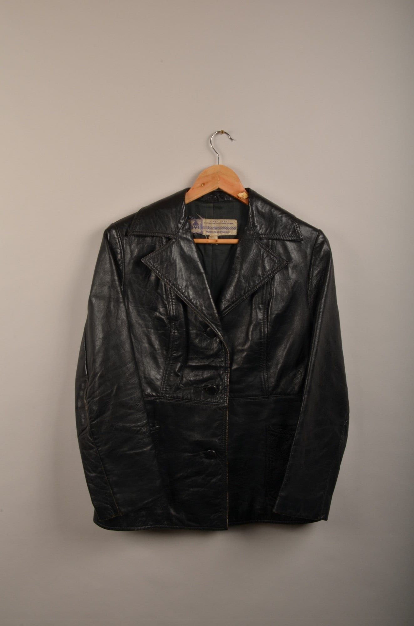 1970s Leather Jacket - Etsy