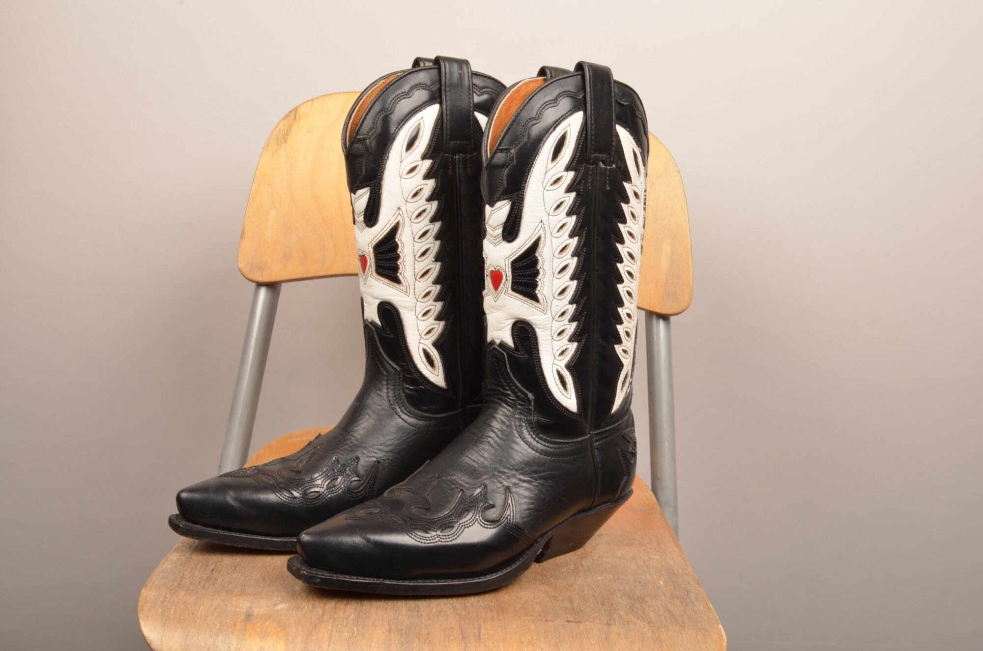 Botas Sendra Cowboy Mujer Negro/Blanco Talla Gaucho by