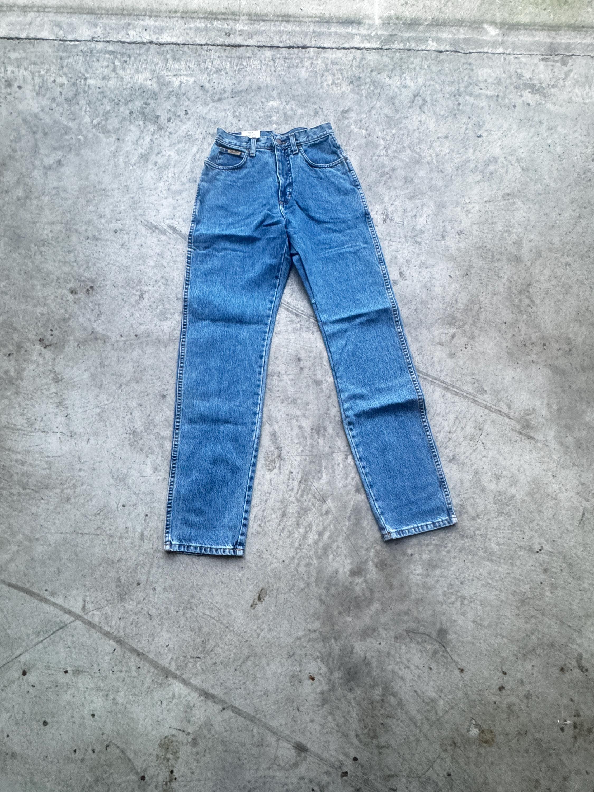 Vintage Deadstock 1990s Wrangler Regular Girls Jeans Light Wash 