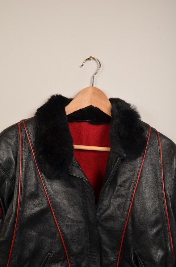 Black jacket red inside sales