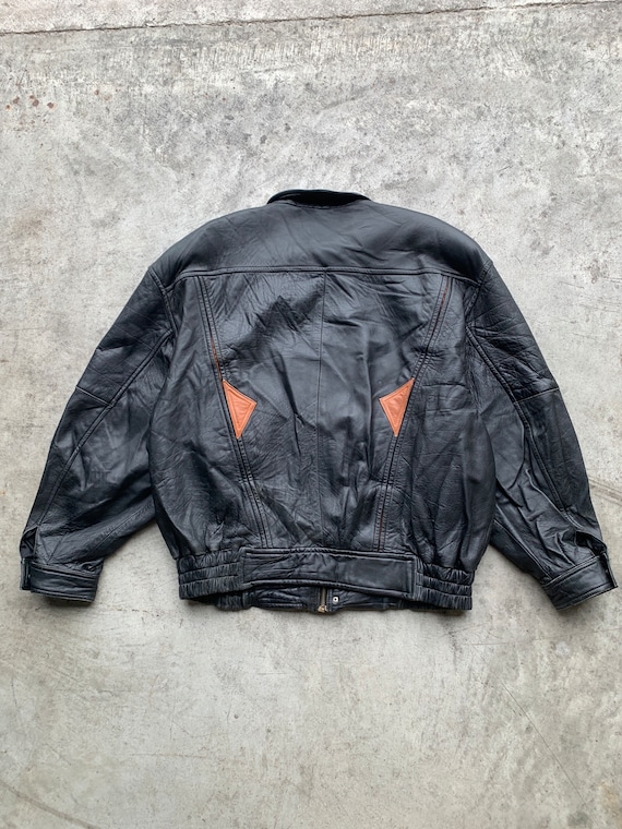 ジャケット・アウター 80s vintage leather bomber jacket y2k 80s vintage leather bomber jacket y2k - メルカリ