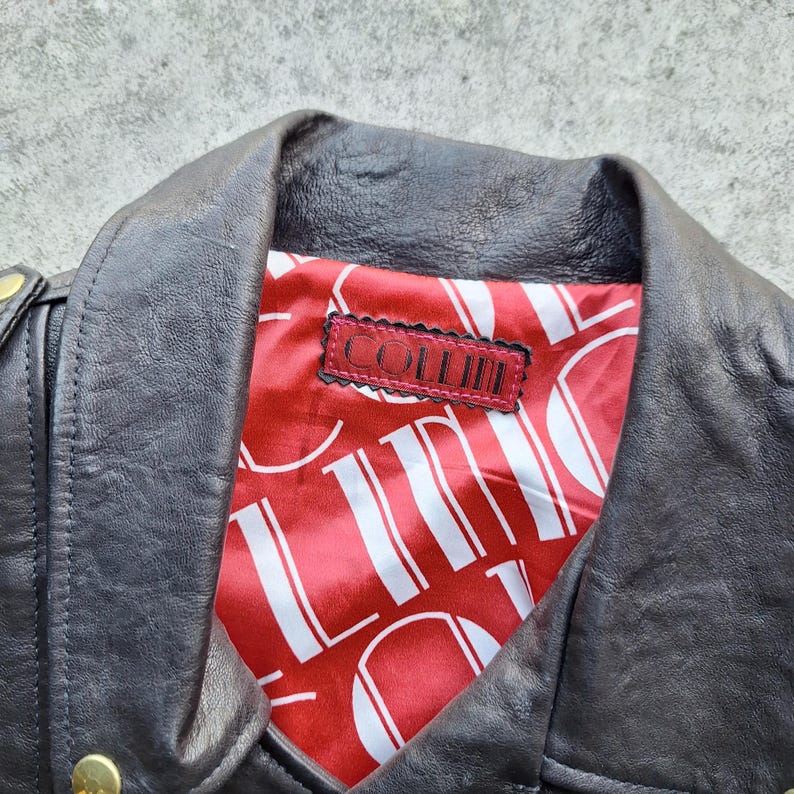 Y2K Collini Milano Rock Leather Jacket With Golden Spikes Size 40 ...