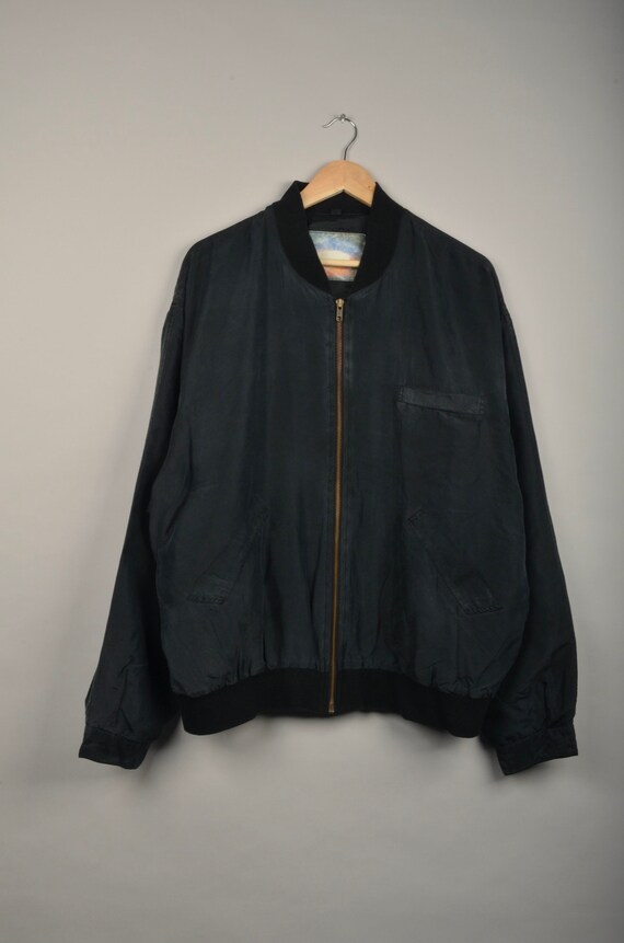 vintage silk bomber jacket, bomber jacket, silk ba