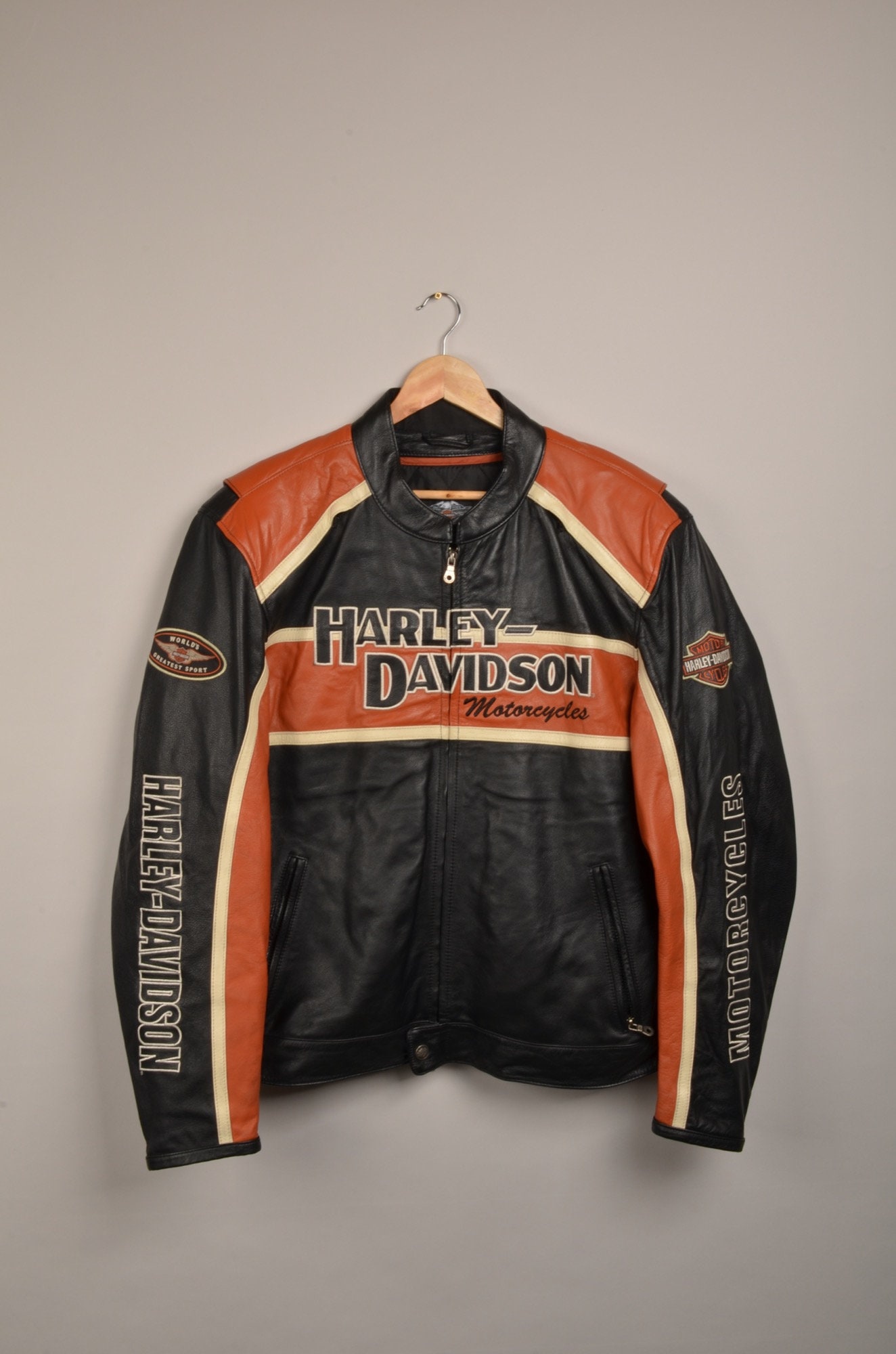 Vintage Harley Davidson Leather Jacket Leather Biker Jacket | Etsy
