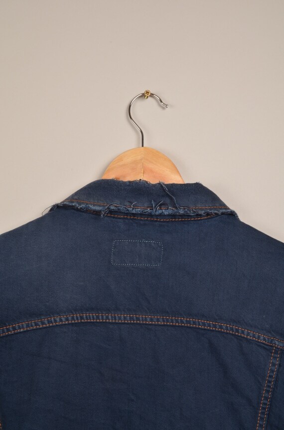 Vintage wrangler sherpa denim jacket, vintage 80s… - image 8