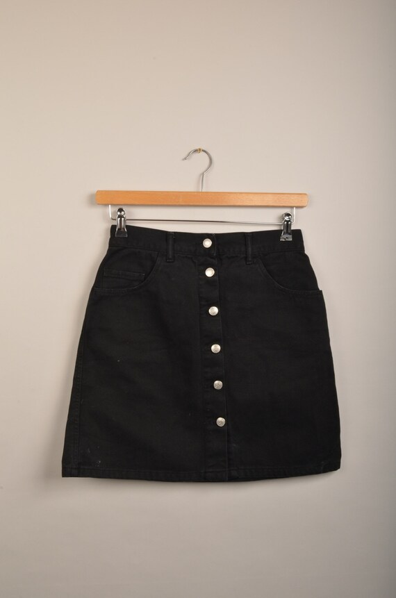 Vintage Black Mini Skirt Vintage Skirt Pleated Skirt Midi Skirt Vintage Dress Print Skirt 80s Skirt Skater Skirt long Skirt Etsy