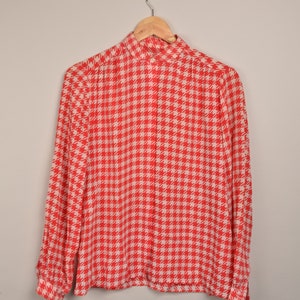 vintage baroque style red blouse, paint artsy shirt, vintage crazy pattern 90's shirt, 90's blouse,picasso style,button down shirt