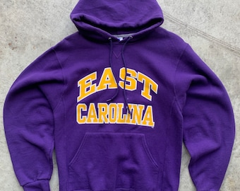 Vintage 1990s Russell Athletics Quarter Button Hoodie / 90s Hoodie