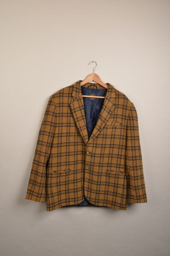 Kleding Gender-neutrale kleding volwassenen Blazers Vintage jaren 1950 Tweed Wollen Jas Blazer Sport Jas Multi Color Uniek 