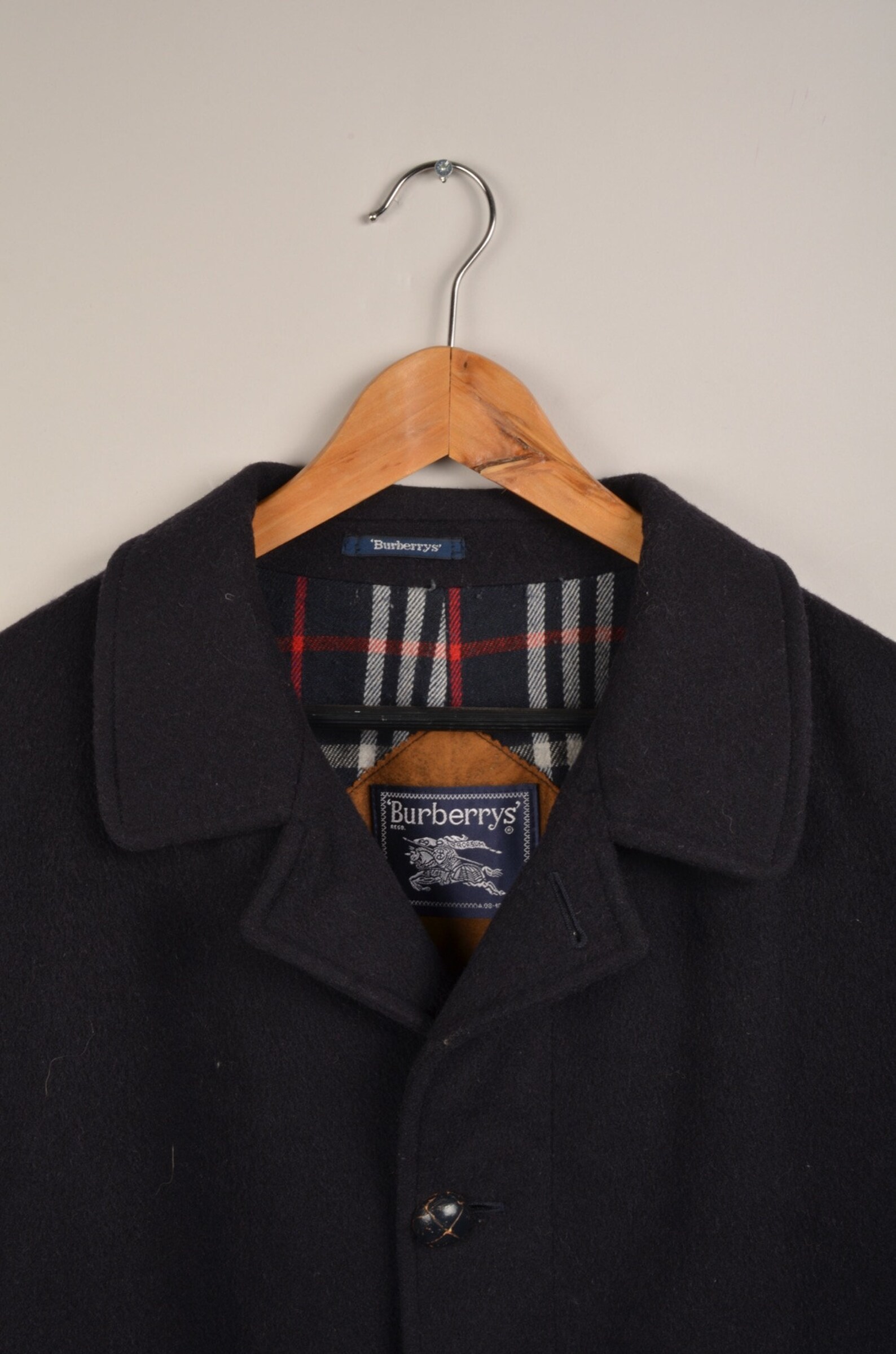 burberry duffle coat navy