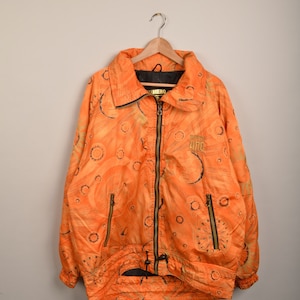 Vintage print outdoor jacket, vintage outdoor jacket, outdoor jacket, ski jacket, winter jacket, winter coat, windbreaker, vintage parka
