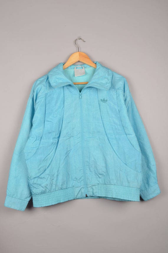 adidas teal windbreaker