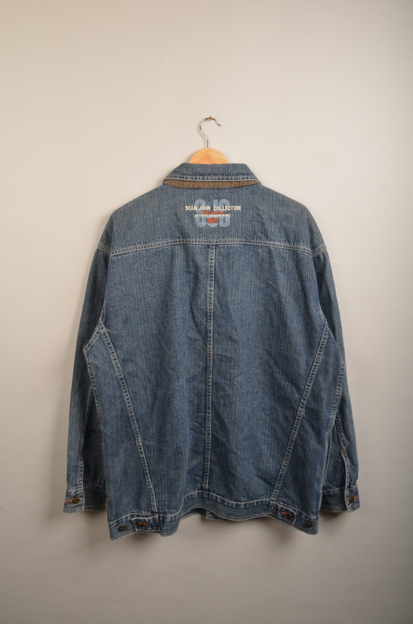 ジャケット・アウター 90s Sean John Black Denim Jacket s-l400.jpg