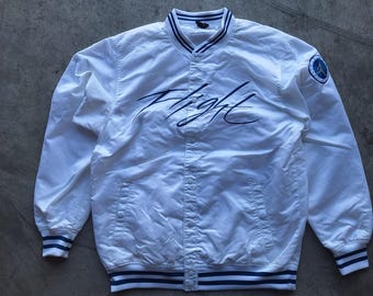 Chaqueta bomber blanca vintage Air Jordan Flight Club talla XXL | Chaqueta universitaria, chaqueta de béisbol deportiva, chaqueta bomber universitaria, chaqueta de baloncesto