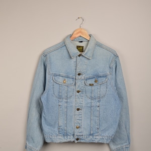 vintage Lee denim jacket,washed blue Lee jacket,oversized denim,denim jacket,vintage Lee,80&#39;s Lee acid washed jacket,streetwear