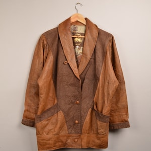 vintage brown leather jacket,snake print jacket,brown leather,trench coat,tailored leather jacket,belted leather coat,matrix jacket