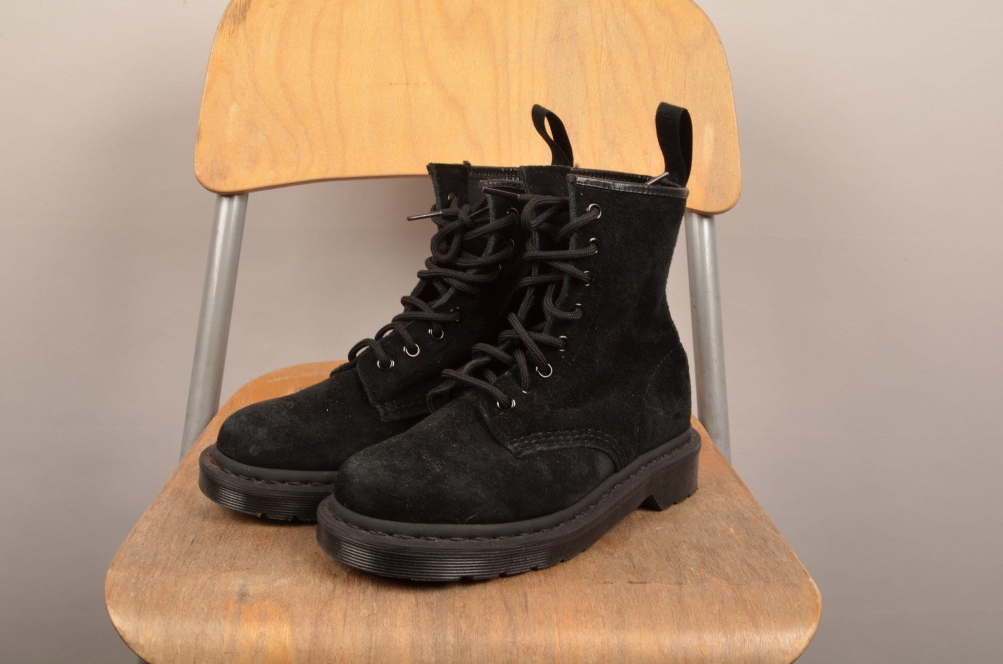 Dr Martens 1460 Black Suede Boots Size Doc Martens - Etsy