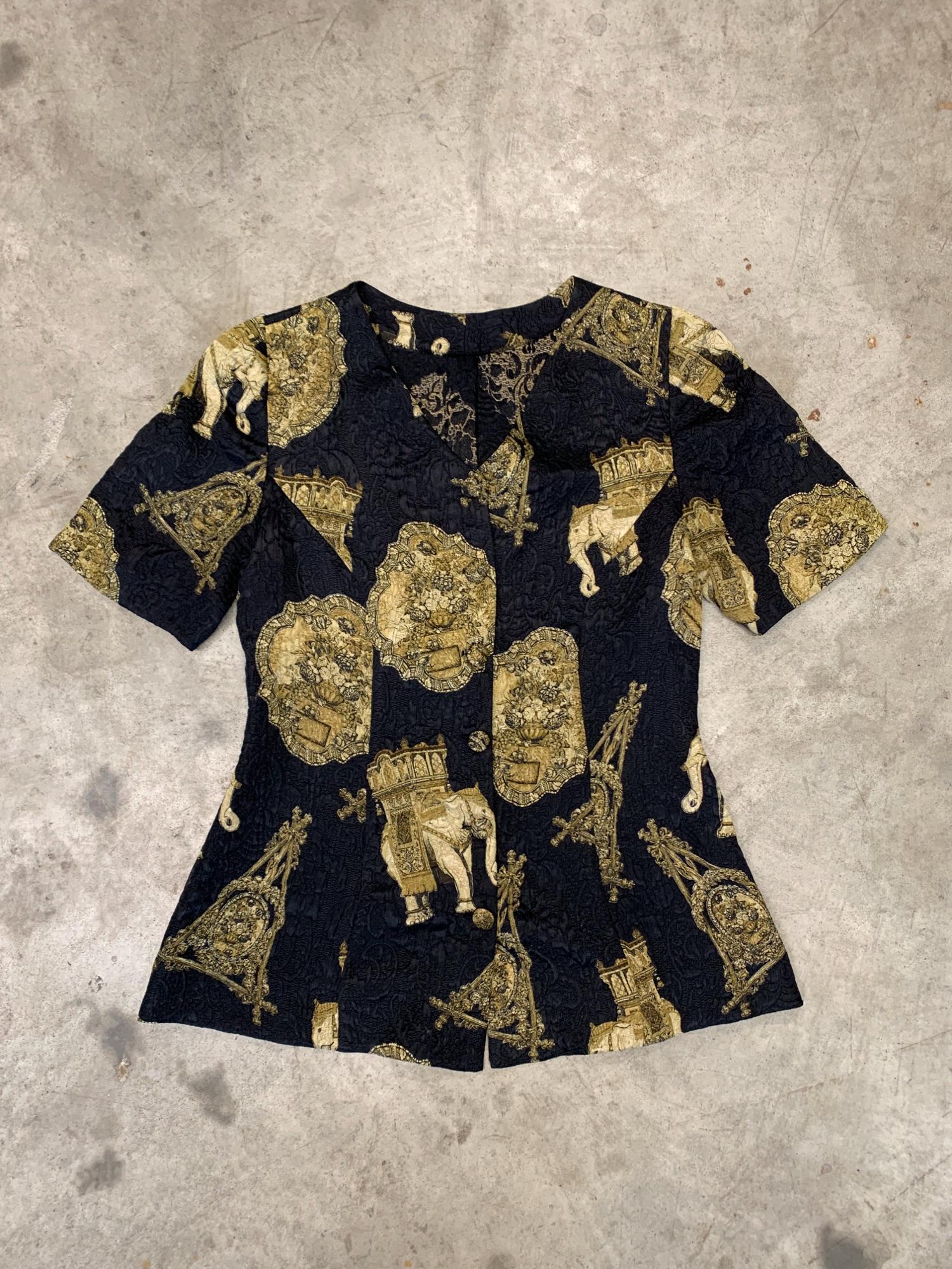 Gold versace t shirt discount