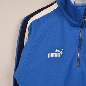 vintage puma blue track jacket, puma windbreaker, vtg puma , puma colorful track jacket,vintage unisex,vintage track jacket, vintage sweater image 3