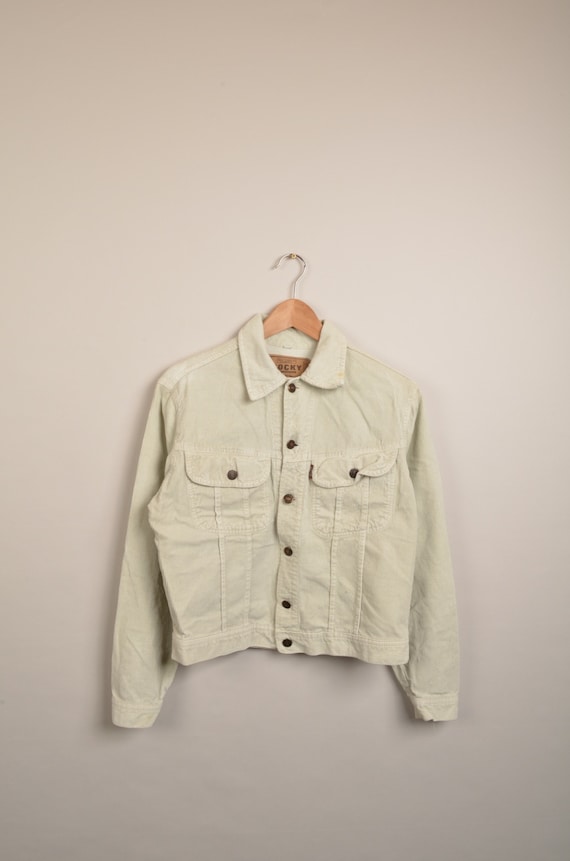 Corduroy Beige Rib Rocky Jacket Vintage Beige Jacket Vintage Jacket Rocky Clothing Vintage Rocky Vintage Jackets Corduroy Jacket Etsy UK