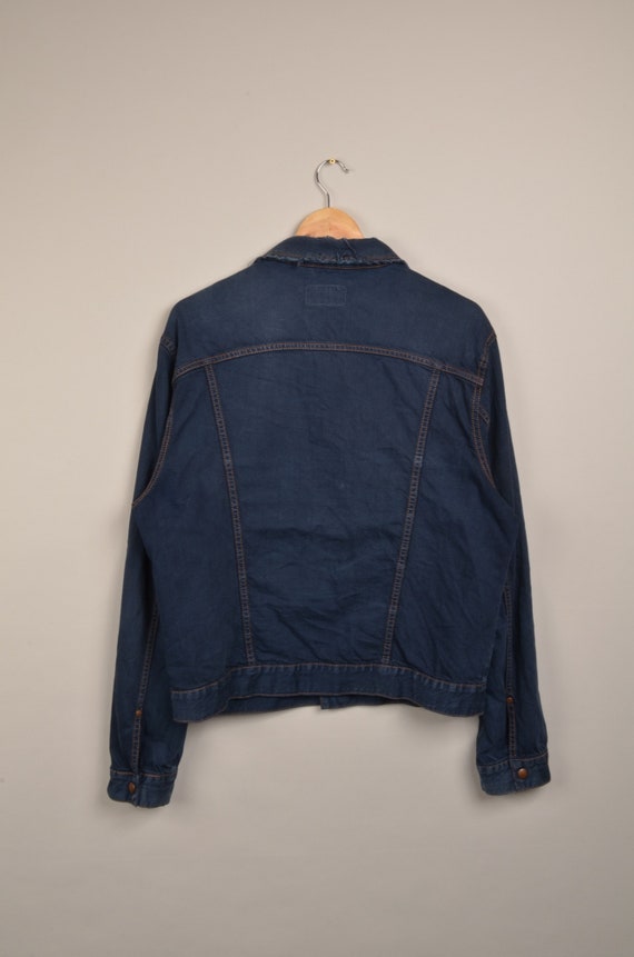 Vintage wrangler sherpa denim jacket, vintage 80s… - image 7