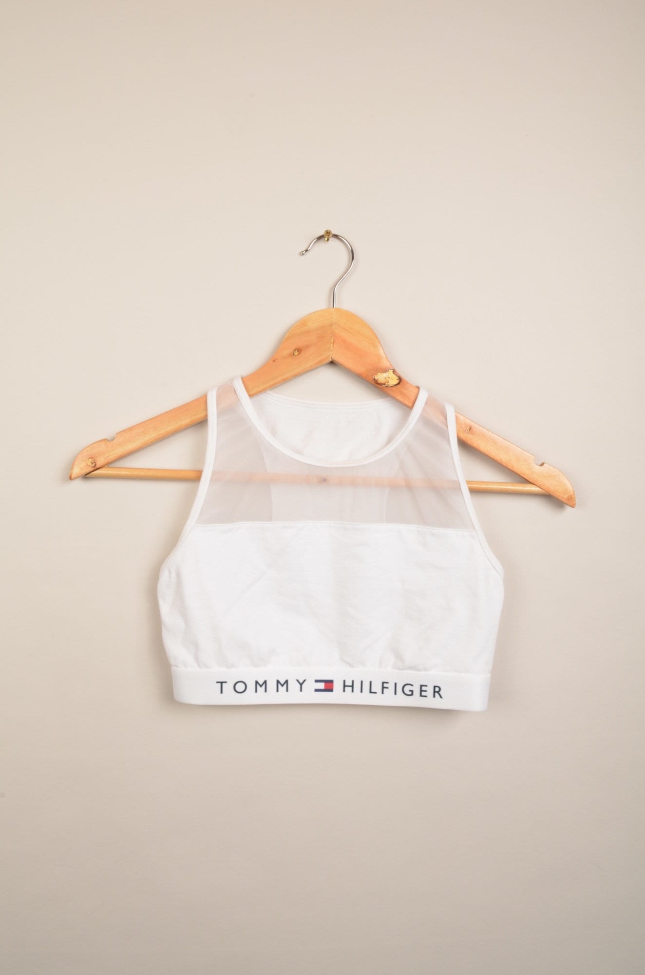 Tommy Hilfiger Logo Mesh Bra Top