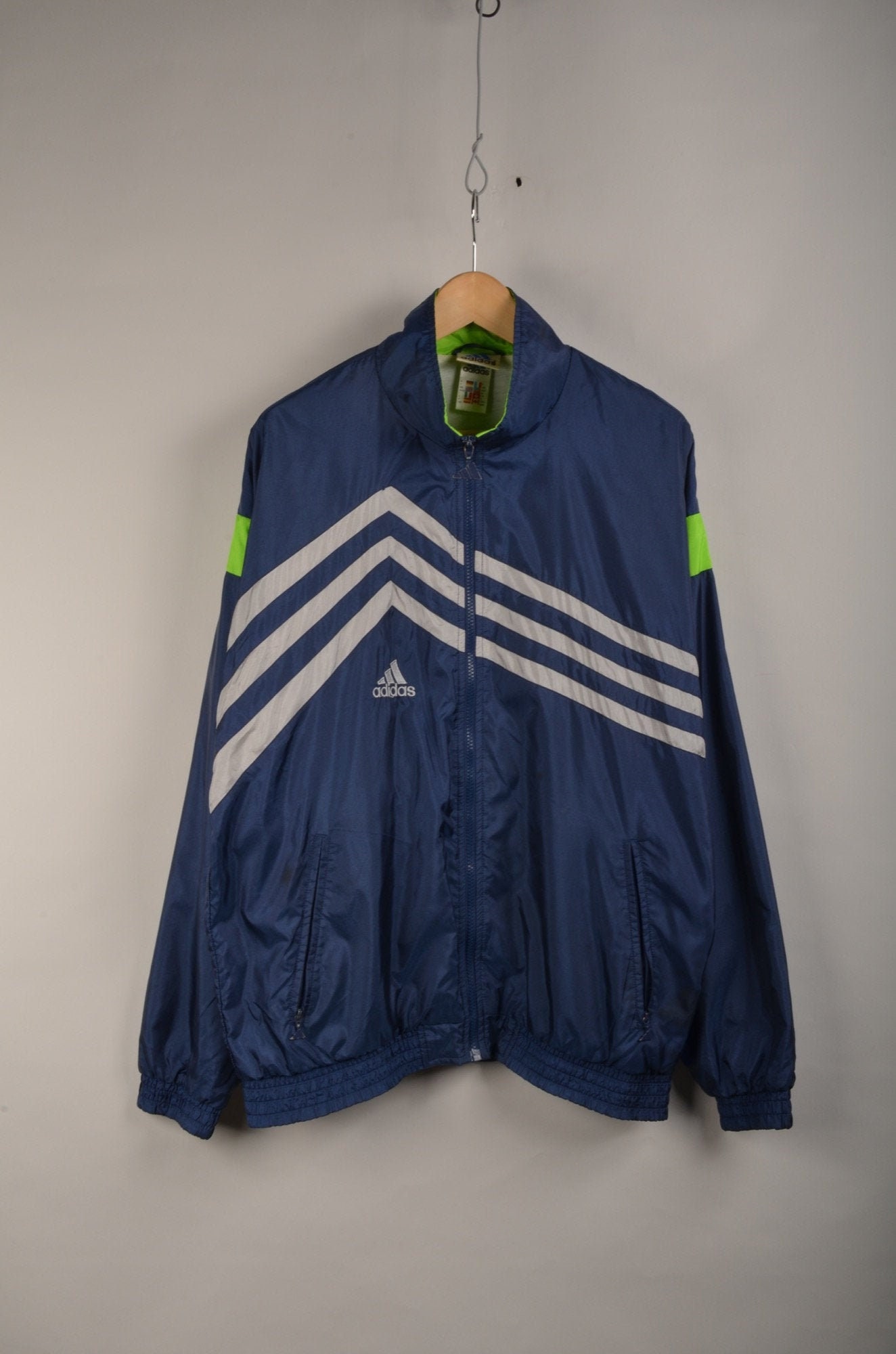 Green adidas shop windbreaker jacket