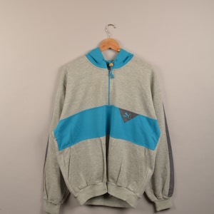vintage puma sports zip up jacket, puma crewneck, puma vintage, puma track jacket, vintage windbreaker, vintage hoodie, vintage sweater
