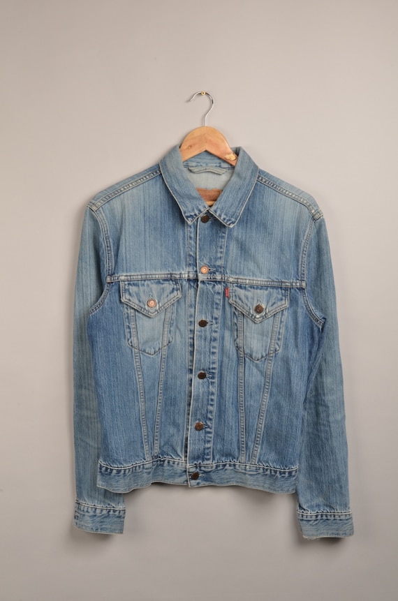 vintage levis denim jacket, light blue levis jack… - image 1