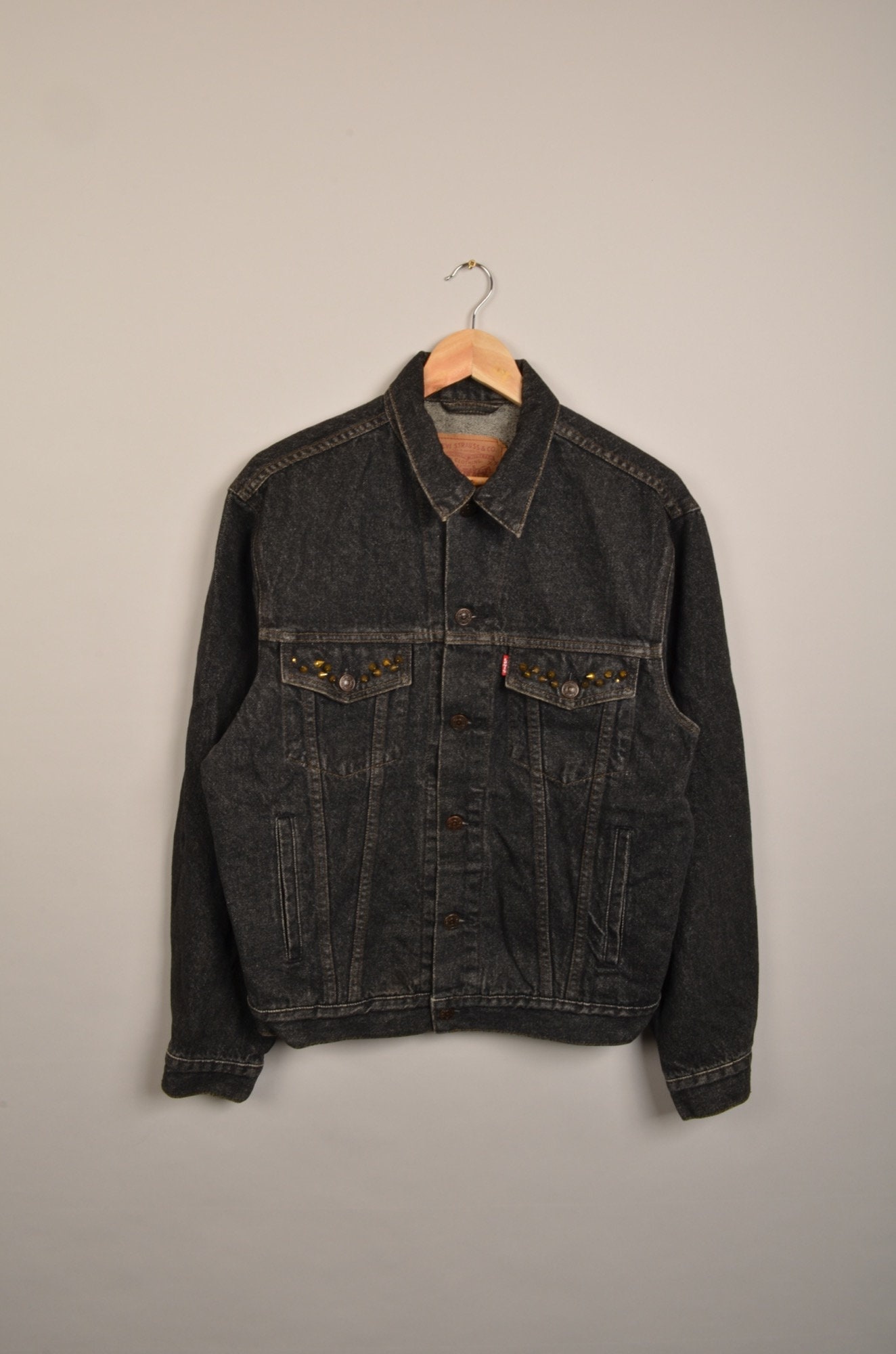 Vintage Levis Denim Jacket Black Levis Jacket Denim - Etsy Hong Kong