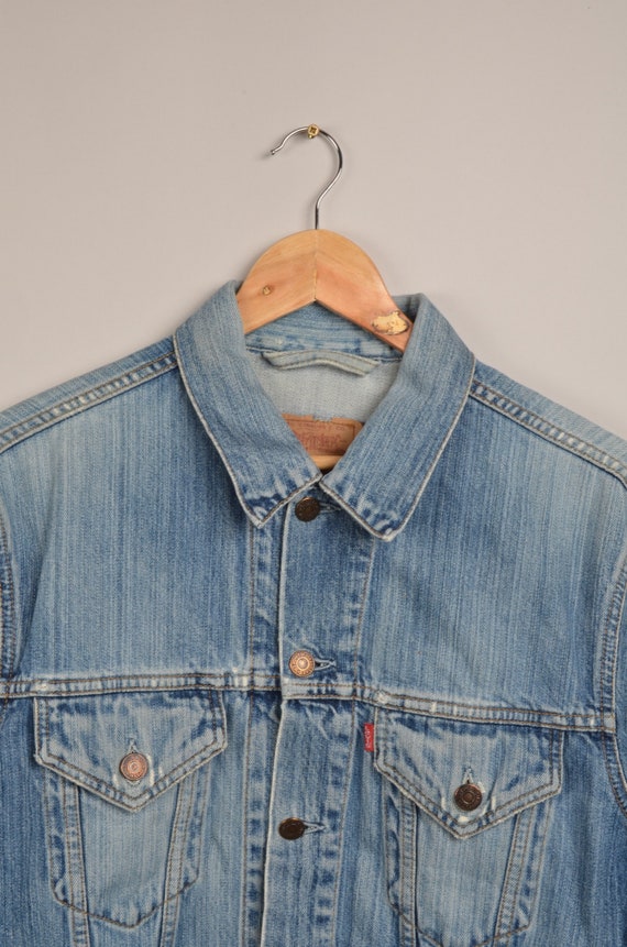 vintage levis denim jacket, light blue levis jack… - image 2