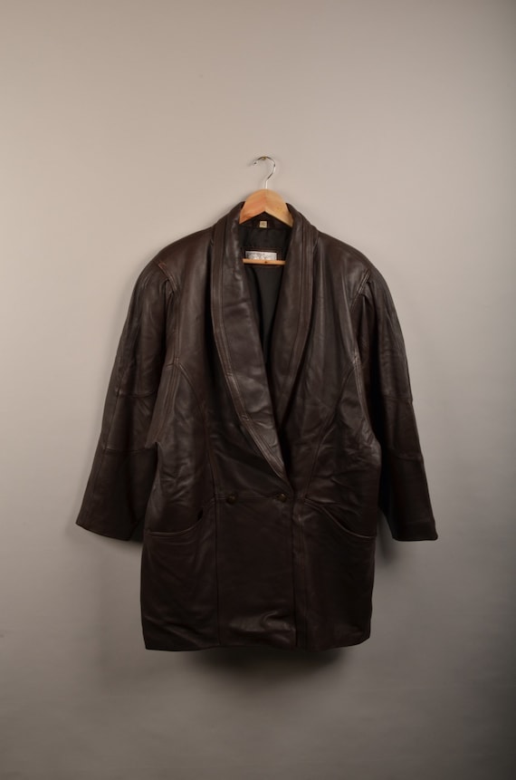 Vintage Brown Leather Jacket, Brown Jacket,brown Leather