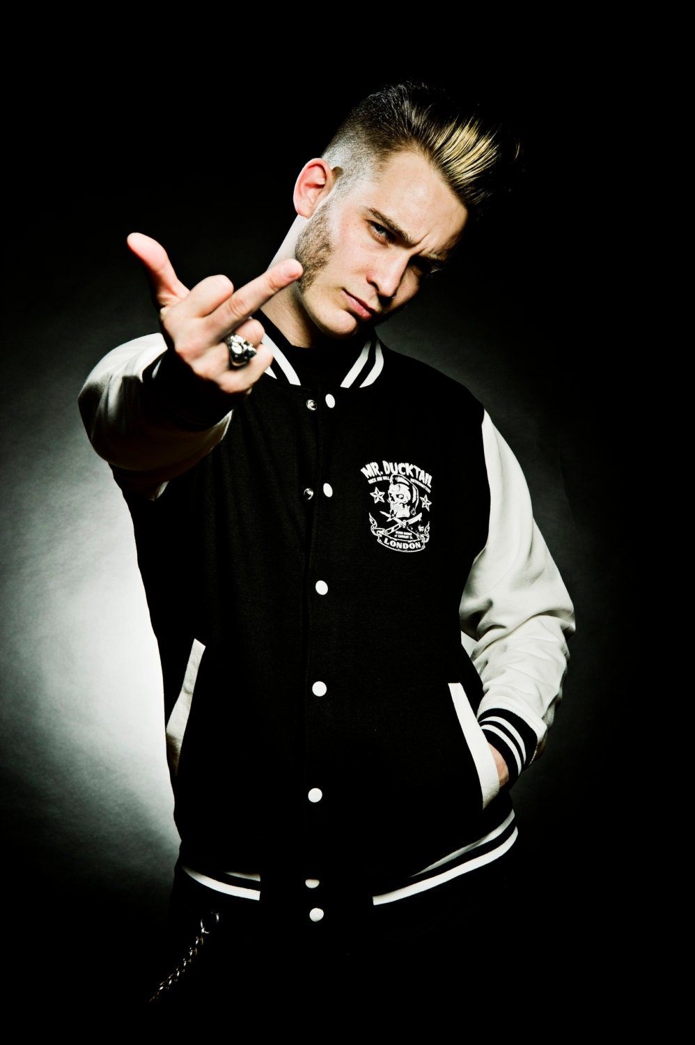 Image of Mr Ducktail Varsity Jacket